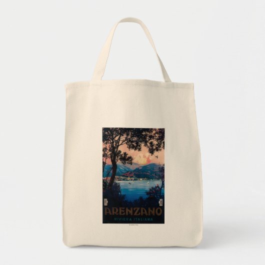 Italiaans Riviera Travel Poster Tote Bag (Voorkant)
