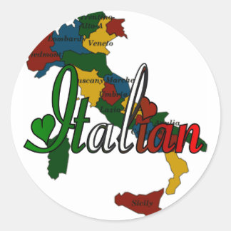 Italiaans Ronde Sticker