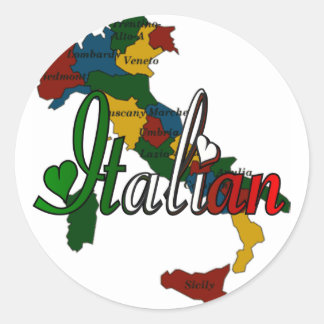 Italiaans Ronde Sticker