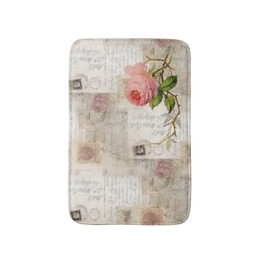  Italiaans roze roze roze bathmat Badmat (Voorkant Verticaal)