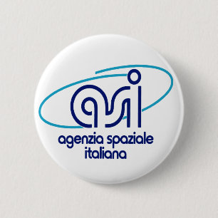 Italiaans Ruimteagentschap Agenzia Spaziale Italia Ronde Button 5,7 Cm