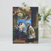 Italiaans Saint Aloysius Gonzaga Bedankkaart (Staand voorkant)