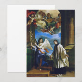 Italiaans Saint Aloysius Gonzaga Kaart (Voorkant / Achterkant)