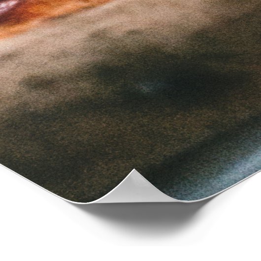 Italiaans Salami Pizza Poster (Hoek)