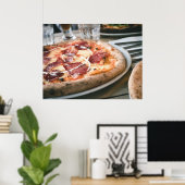 Italiaans Salami Pizza Poster (Thuiskantoor)