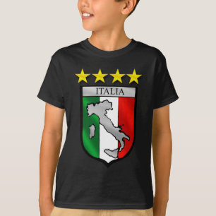 italiaans schild Italiaanse vlag italiaanse kaart T-shirt