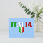 Italiaans schild voor de Italiaanse logo Briefkaart (Staand voorkant)