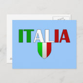 Italiaans schild voor de Italiaanse logo Briefkaart (Voorkant / Achterkant)
