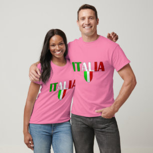 Italiaans schild voor de Italiaanse logo T-shirt