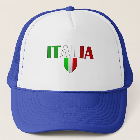 Italiaans schild voor de Italiaanse logo Trucker Pet (Voorkant)
