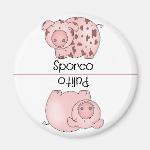 Italiaans Schoon Vuil Vaatwasser Magnet Varken