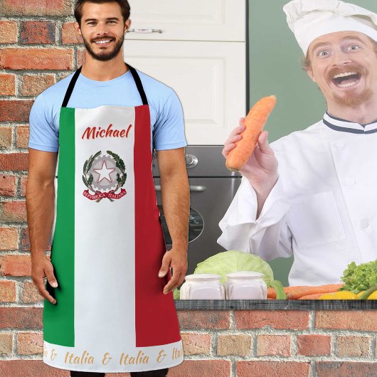 Italiaans schort, Italië, keuken van Italiaanse ch Schort