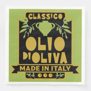 Italiaans Schort olijfolie Napkin Servet