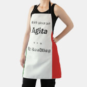 Italiaans Schort van de vlag met Gezegde (Insitu)