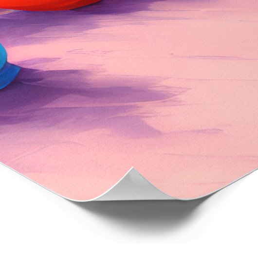 Italiaans Seaside Garden Patio Poster (Hoek)