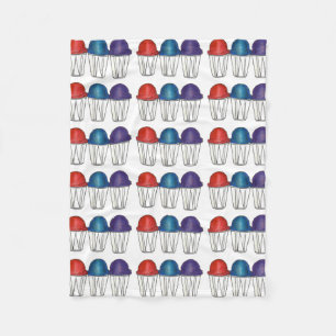 Italiaans Shaved Ice Dessert Foodie Snocone Snobal Fleece Deken