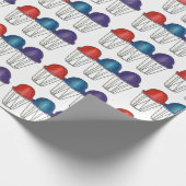 Italiaans Shaved Water Ice Summertime Sno Cone Cadeaupapier (Hoek)