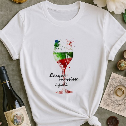 Italiaans Shirt voor wijnliefhebbers | Stijlvolle 
