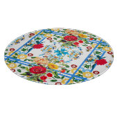 Italiaans, Siciliaans, floreel, majolica-patroon Snijplank (Hoek)