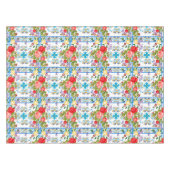 Italiaans, Siciliaans, floreel, majolica-patroon Tafelkleed (Voorkant (Horizontaal))