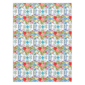 Italiaans, Siciliaans, floreel, majolica-patroon Tafelkleed (Voorkant)