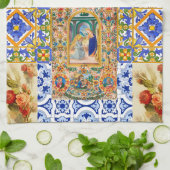 Italiaans, Siciliaans, heilig Mary, maagd Mary, ma Theedoek (Gevouwen)