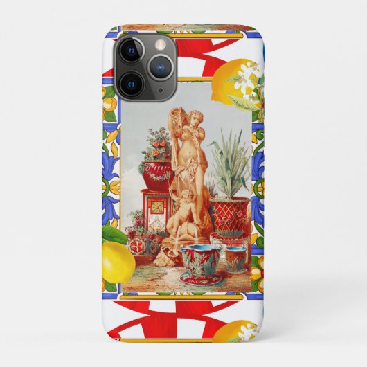 Italiaans,Siciliaanse kunst,maiolica,tegels,barokk Case-Mate iPhone Case (Achterkant)
