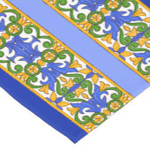 Italiaans, Siciliaanse kunst, majolica-patroon Korte Tafelloper (Hoek)