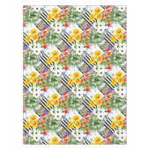 Italiaans,Siciliaanse kunst,patchwork,zomerbloemen Tafelkleed (Voorkant)