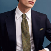 Italiaans Silk Primrose  Floral Mannen Stropdas