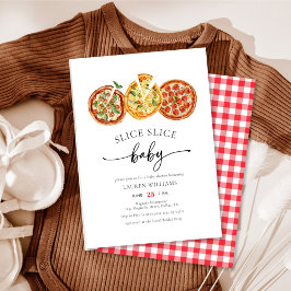 Italiaans Slice Baby Pizza Baby shower Kaart