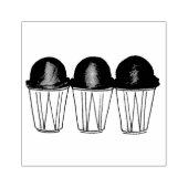 Italiaans Snocone Sno Cone Rubberstempel (Afrduk)