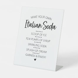Italiaans Soda Bar voetstuk Reclamebord Met Voetstuk
