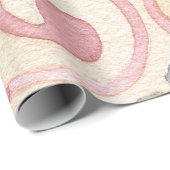 Italiaans Spaans Majolica Roze Bloemen Decoupage Cadeaupapier (Rol Hoek)