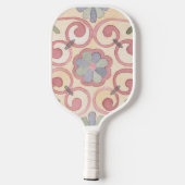 Italiaans Spaans Majolica Roze Bloemen Waterverf Pickleball Paddle (Achterkant)
