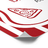 Italiaans Special Delivery Baby shower Welkomstbor Poster (Hoek)