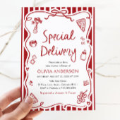 Italiaans speciale levering grillig Baby shower Kaart