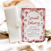 Italiaans speciale levering grillig Baby shower Kaart