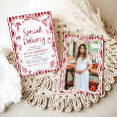 Italiaans speciale levering grillig Baby shower Kaart