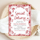 Italiaans speciale levering grillig Baby shower Kaart