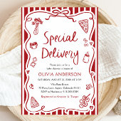 Italiaans speciale levering grillig Baby shower Kaart