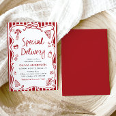 Italiaans speciale levering grillig Baby shower Kaart