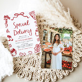 Italiaans speciale levering grillig Baby shower Kaart