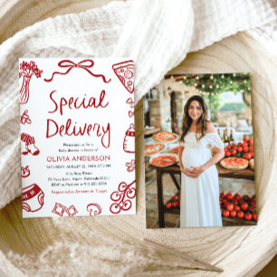 Italiaans speciale levering grillig Baby shower Kaart