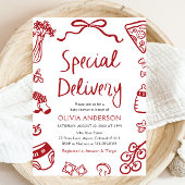 Italiaans speciale levering grillig Baby shower Kaart