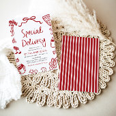 Italiaans speciale levering grillig Baby shower Kaart