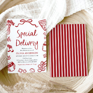 Italiaans speciale levering grillig Baby shower Kaart