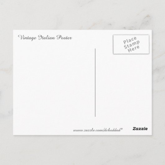  Italiaans Spumante Advertisement Briefkaart (Achterkant)