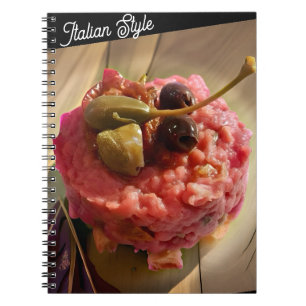 Italiaans Stijl Spiraal Notitieboek – Gourmet Voed