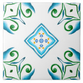 Italiaans stijl, tegels, majolica, All-Over Print Tegeltje (Voorkant)